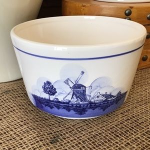 Vintage Blue and White Transfer Ware Bowl